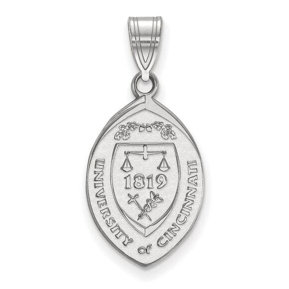 Sterling Silver U. of Cincinnati Large Crest Pendant - Picture 1 of 4